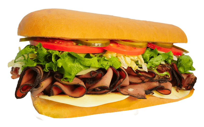 #4 Roast Beef Sub. Fresh Cut Subs. Deli subs. Roast beef sandwich.