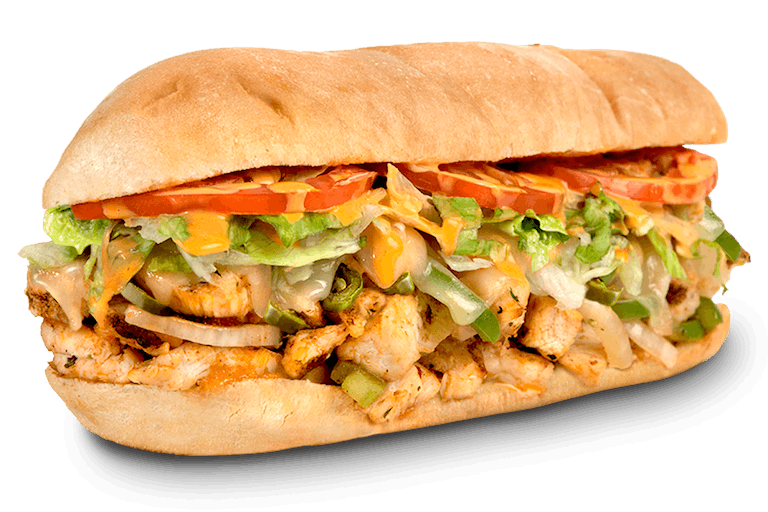 Spicy Fajita Chicken Sub by Lennys Grill & Subs.