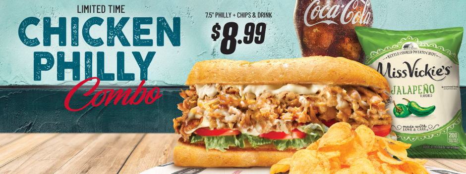 Limited Time Chicken Philly at Lennys Grill and Subs