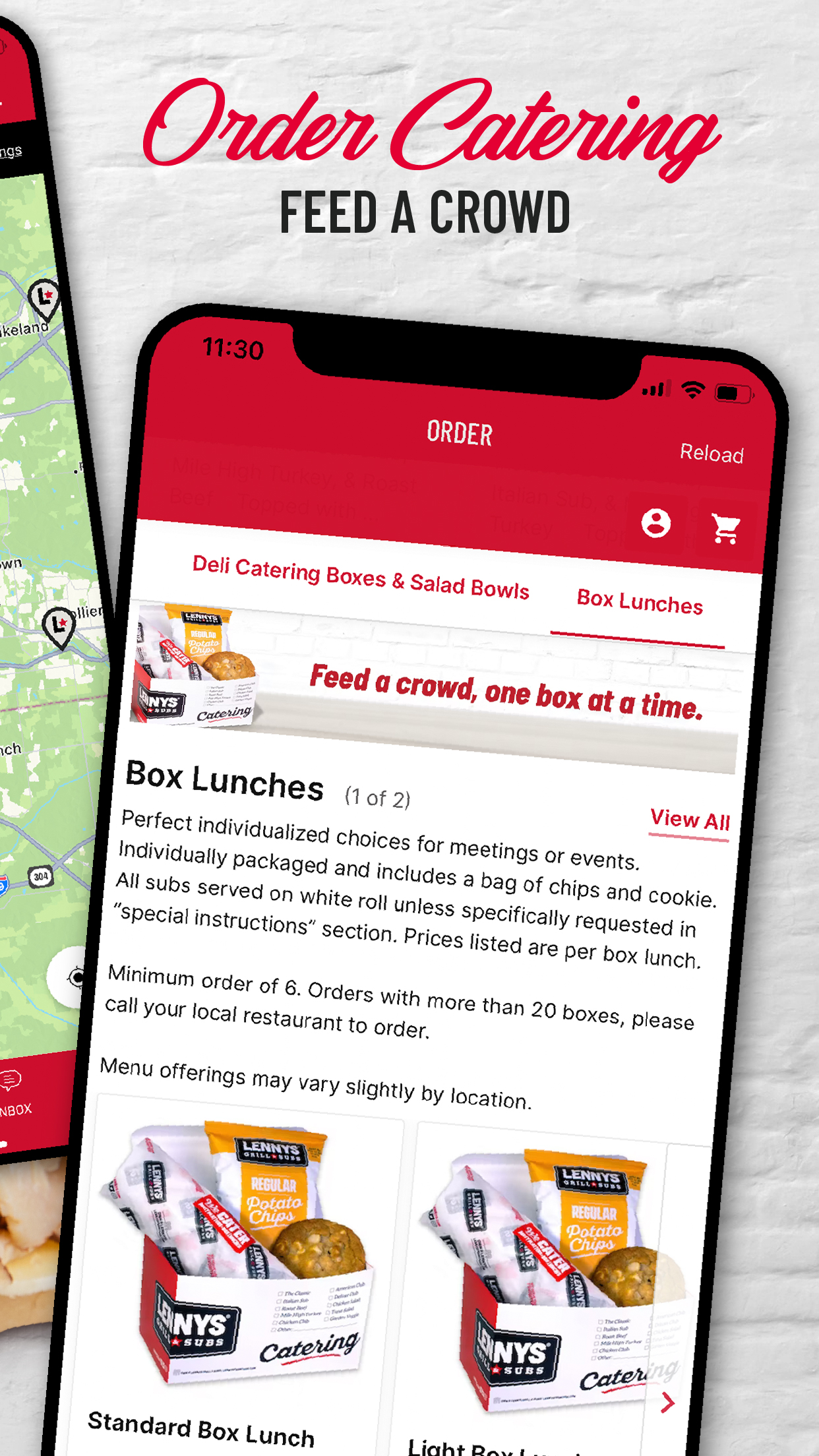 Lennys rewards app, order Lennys, Lennys app. Order catering.